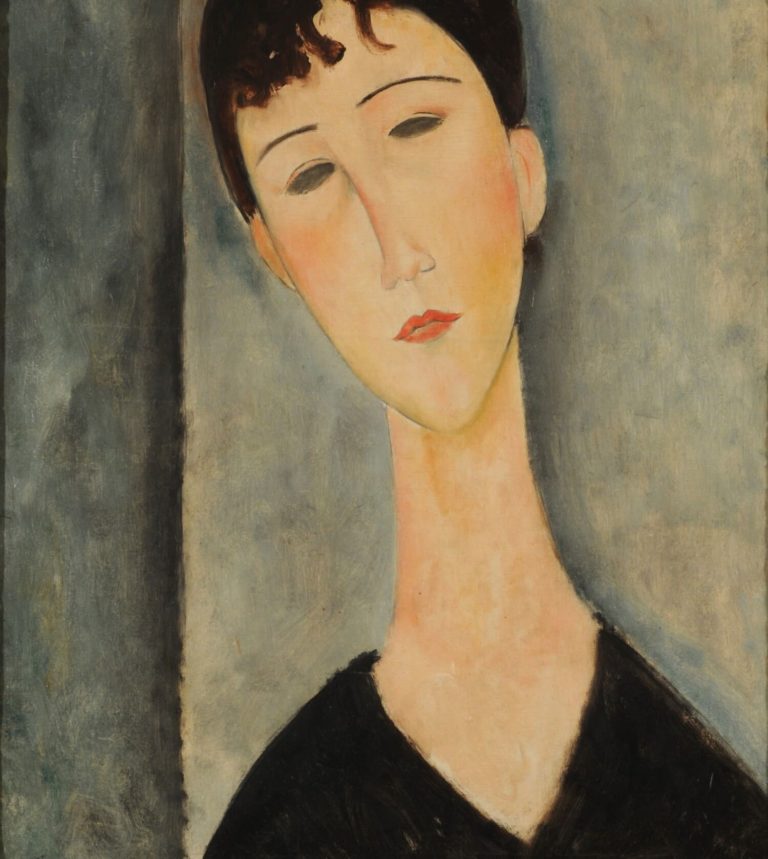 Retrato de una mujer joven”. Amedeo Modigliani,