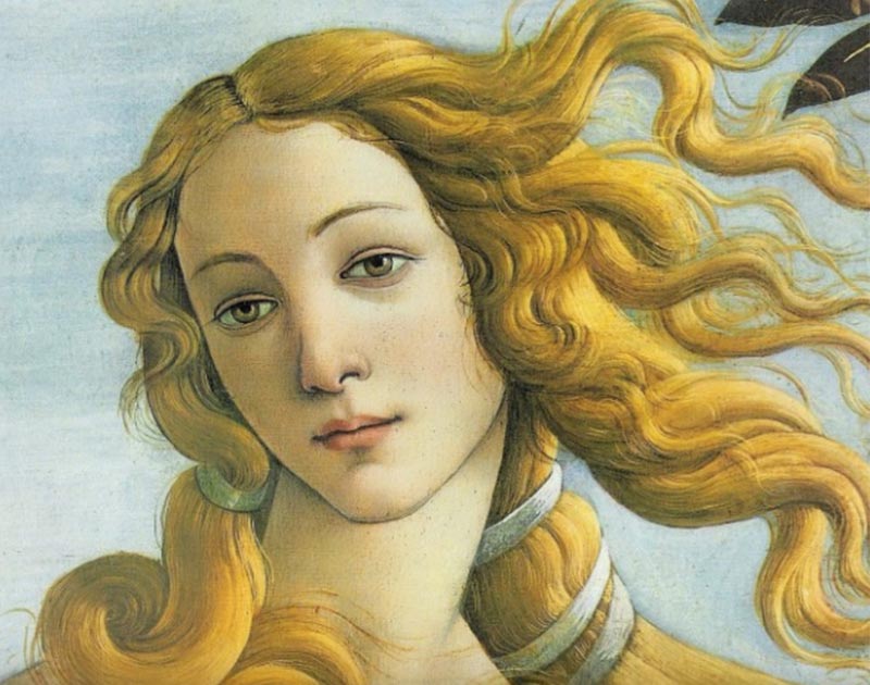 “El Nacimiento de Venus“ Retrato de mujer”, retrato de Simonetta Vespucci de Sandro Botticelli